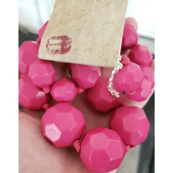 Pink Statement Necklace, Large Chunky Heavy Beads in Graduating Sizes, NWT - Picture 10 of 10